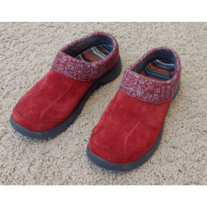 Dansko Eartha Sweater Clog Red Suede 36 US 6
